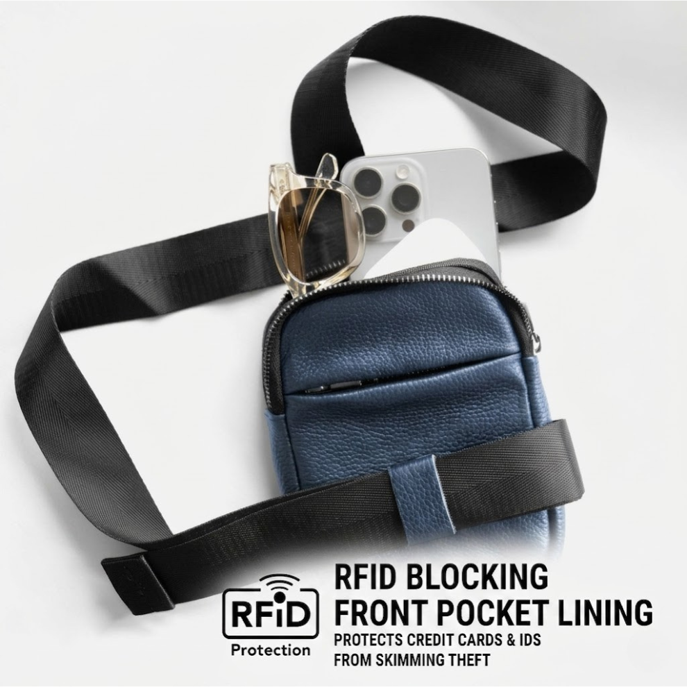 SOLSTICE Elite Leather Tactical Bag™ - Premium Cobra Buckle Crossbody
