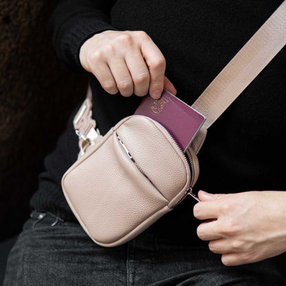 SOLSTICE Elite Leather Tactical Bag™ - Premium Cobra Buckle Crossbody