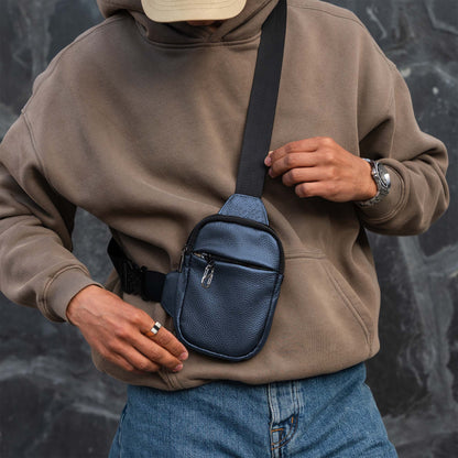 SOLSTICE Elite Leather Tactical Bag™ - Premium Cobra Buckle Crossbody