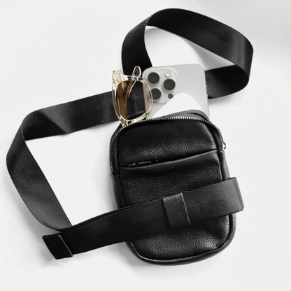 SOLSTICE Elite Leather Tactical Bag™ - Premium Cobra Buckle Crossbody
