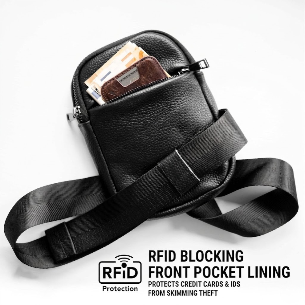 SOLSTICE Elite Leather Tactical Bag™ - Premium Cobra Buckle Crossbody